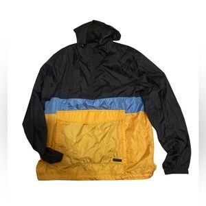 South Pole Black, Blue & Yellow Colorblock Windbreaker